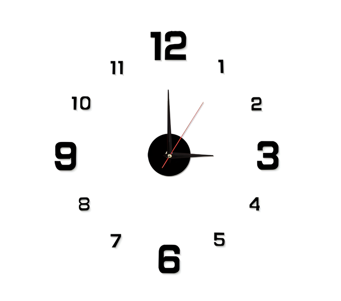 Modern Wall Clock Decor Diy 3D