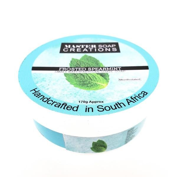 Shaving Soap &amp; Splash combo Master Soap Creations FROSTED SPEARMINT