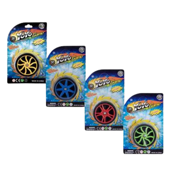 Novelty yo-yo tyre 6cm-Pack of 4