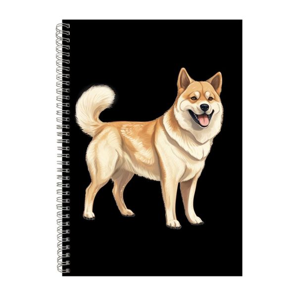 Norwegian Buhund A4 Notebook Spiral Lined Notepad Dog Idea 335