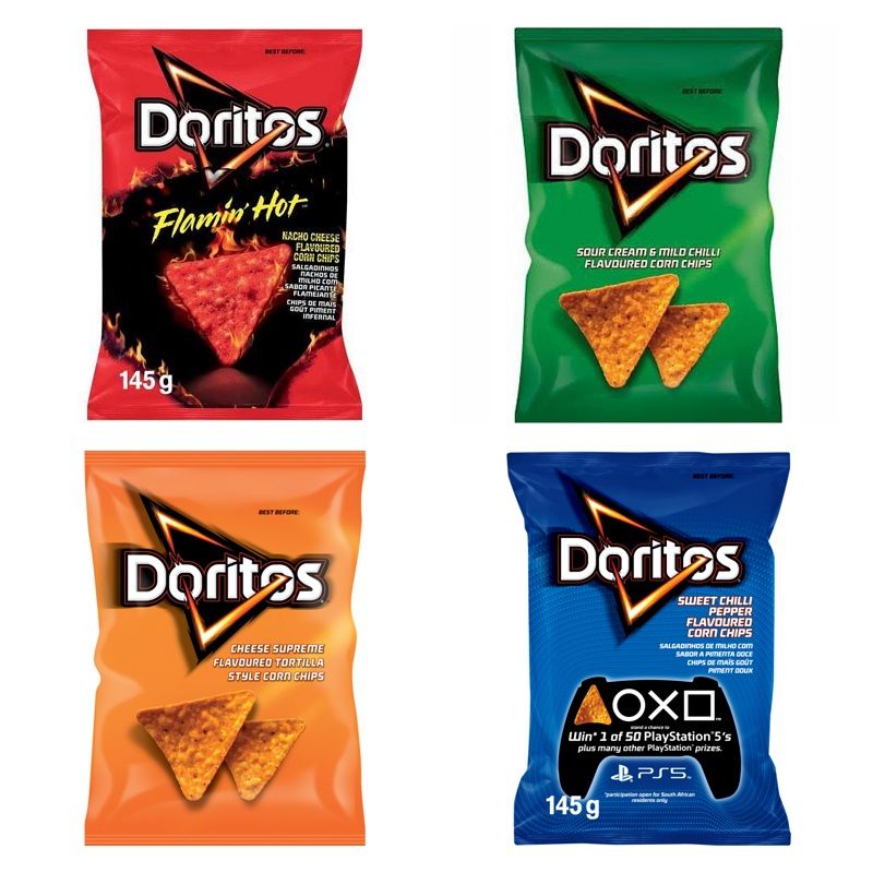 Doritos Assorted Corn Chips - Large (8 x 145g) | Buy Online in South ...