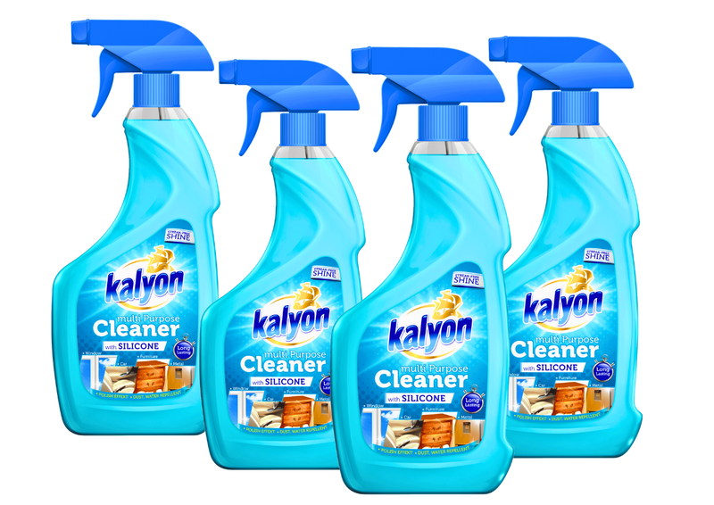Kalyon 750ml Multipurpose Cleaner, Furniture Polish Spray, Pack of 4