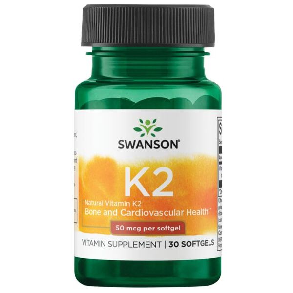 Swanson Vitamin K2 - Natural 50 mcg - 30 Softgels