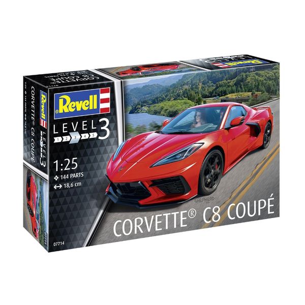 Revell 1/24 Corvette C8 Coupé Car Plastic Model Kit