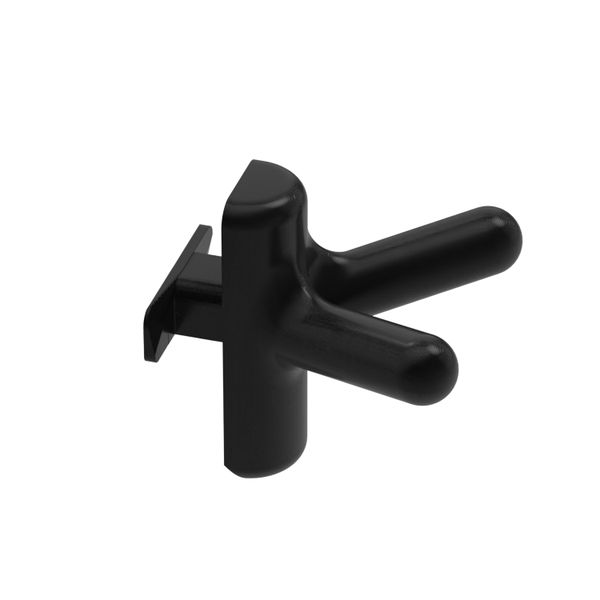 No-Drill Dual-Prong Hook for Acoustic Panels, Plastic Mounting Accessory