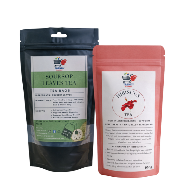 Soursop Tea bgas &amp; Hibiscus Tea Combo