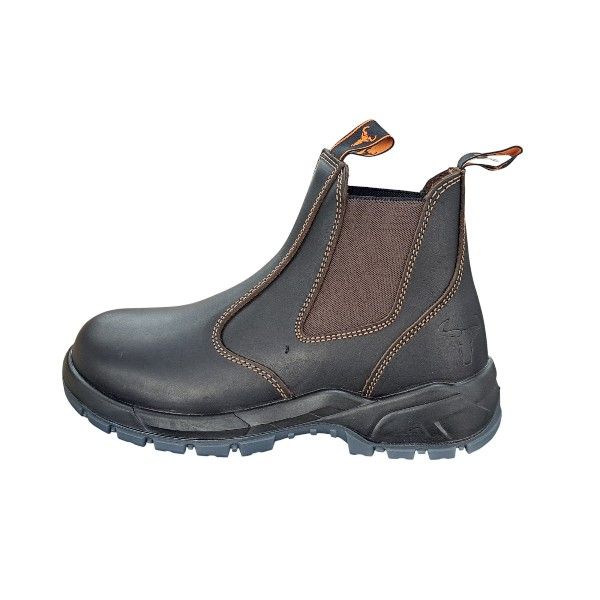 Wildebees Mens Krokodil Chelsea Boot Brown