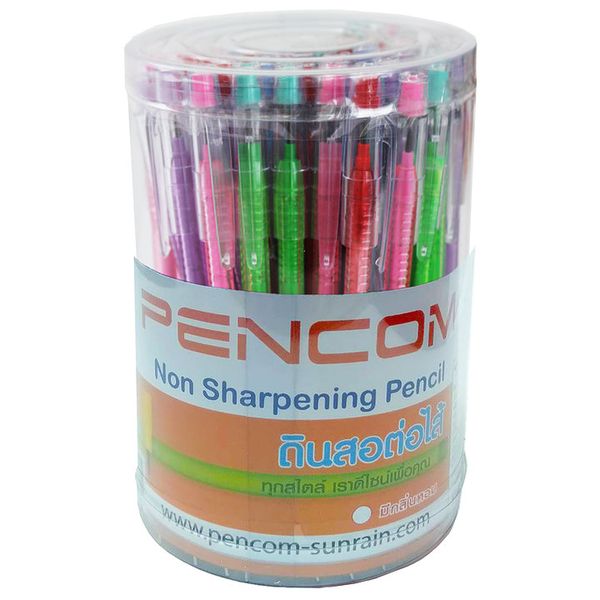 Pencom Non-sharpening Lockable Cap Pencil with Leads (Drum of 50)