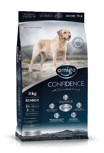 Amigo Pet Food - Confidence - Hypoallergenic - Senior All Breeds 8Kg