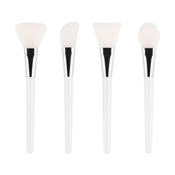 4-Piece Silicone Face Mask Brush Set - White
