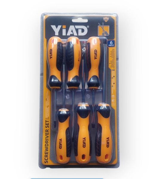 6-Pieces Precision Magnetic Tip Screwdriver Set Chrome Vanadium Tool Set