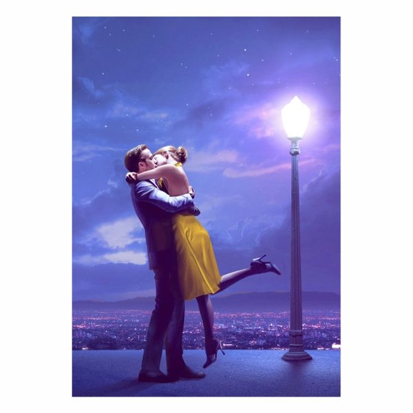 La La Land Kissing Abstract - A1 poster
