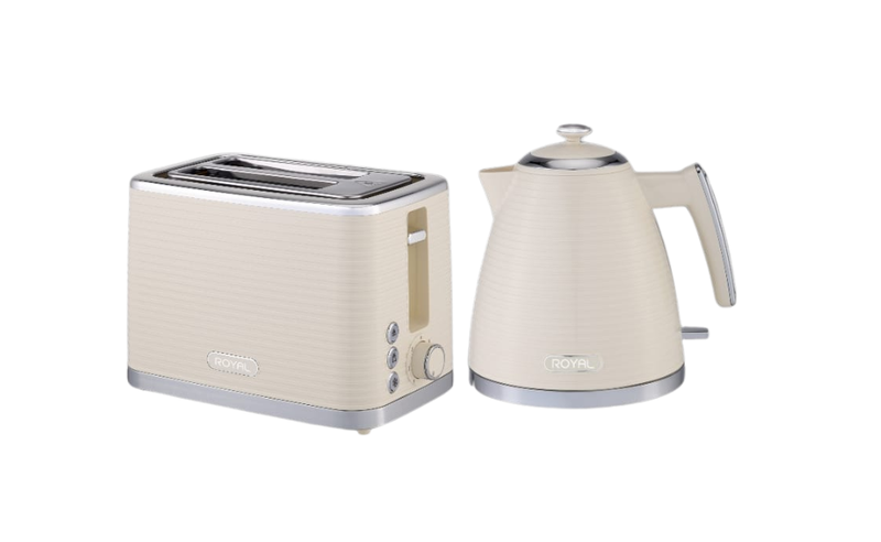 R.H High-Quality High-End Royal 1.7L Kettle &amp; Toaster Combo