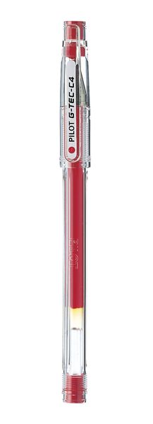 Pilot G-Tec-C4 0.4mm Needle Tip Pen - Red