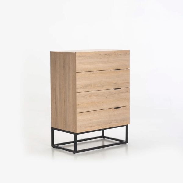 Lodi 4 Drawer Chest - Oak