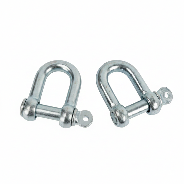Heavy Duty 22mm D Shackles - 4.75T Capacity, Screw Pin Design - 2 Pack