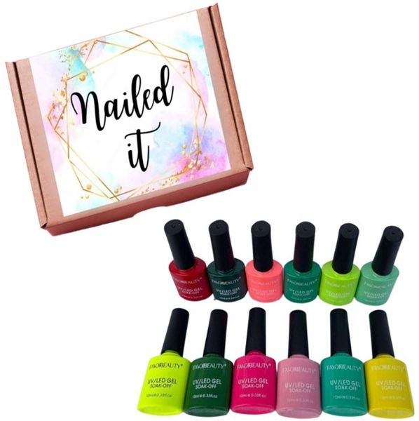 Nailed It 12pcs 10ml Bright Gel Nail Polish