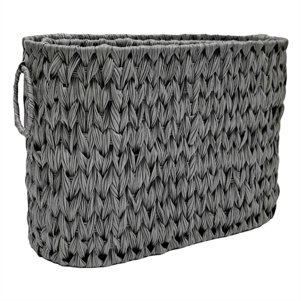 Storage Woven Basket Waterproof Wicker Basket with Handles B