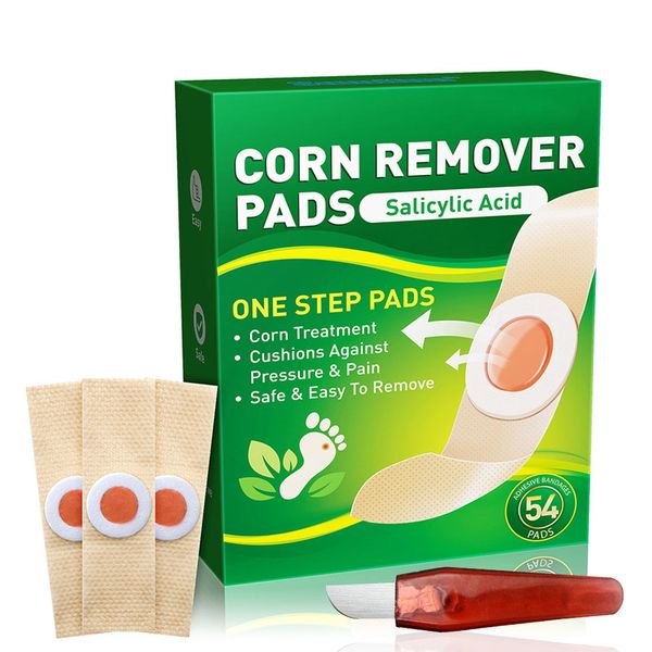 54 Piece Corn Removal Pads for Toe, Extra Strength Callus Remover with a knife