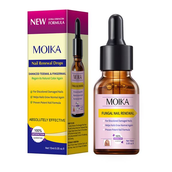 MOIKA Nail Renewal Drops - Nail Repair Serum for Discolored &amp; Damaged Nails