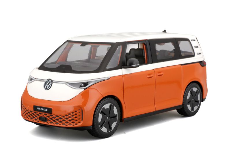 Maisto 1/24 Scale 2023 Volkswagen ID Buzz - White/Orange (19.7cm Long)