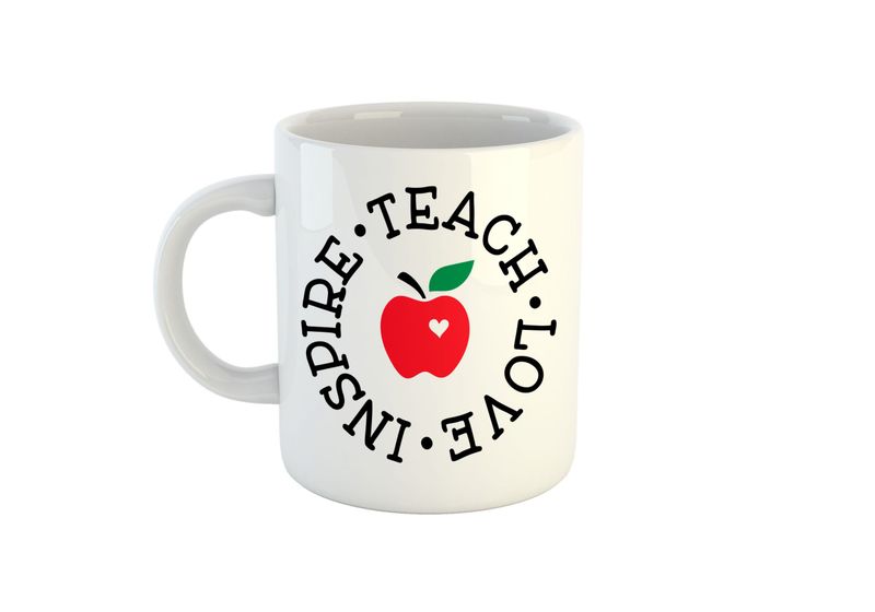 Teach Love Inspire Apple mug