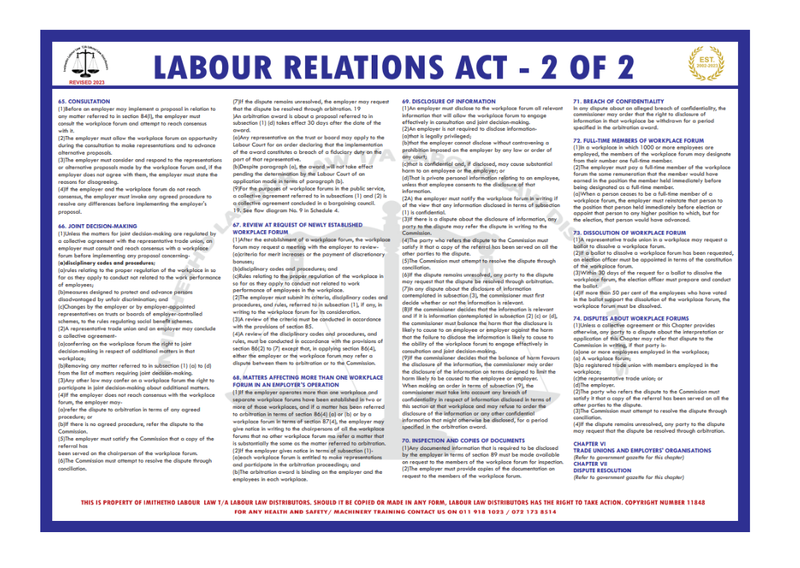 Labour Relations Act 2/2