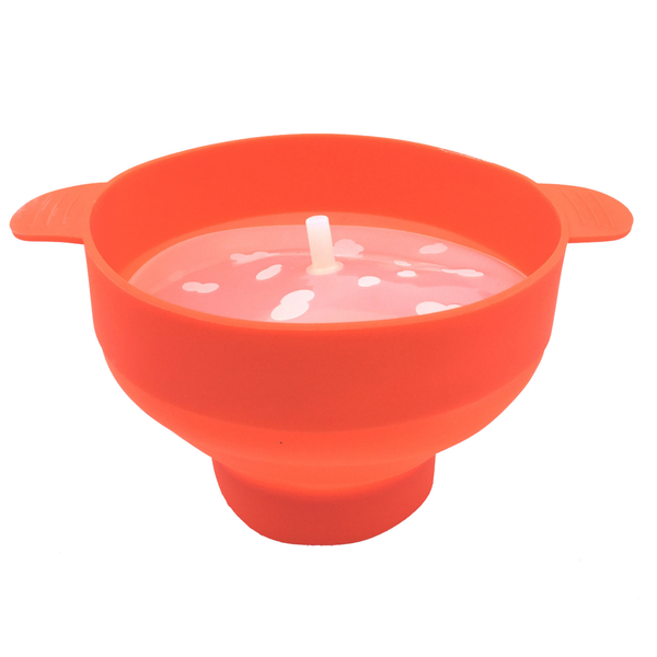 Silicone Microwave Popcorn Maker Bowl Collapsible Dishwasher Safe Popper