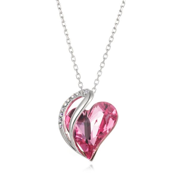 Destiny Evangeline Heart Necklace with Swarovski Crystals