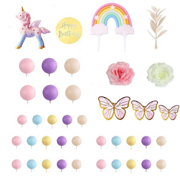 40-Piece Set Happy Birthday Cake Toppers