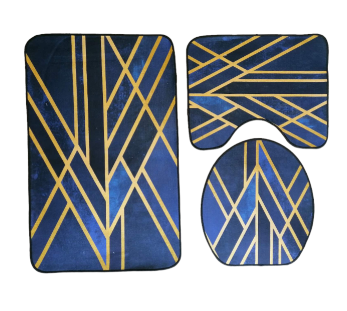 3D Vibrant 3 Piece Toilet Set