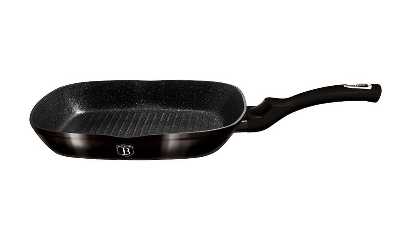 Berlinger Haus 28 cm Marble Coating Grill Pan - Shine Black Edition