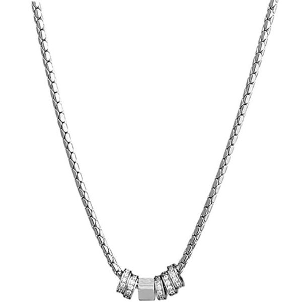 Fashion Titanium Steel Round Chain Necklace - Jewelry For Men And Women