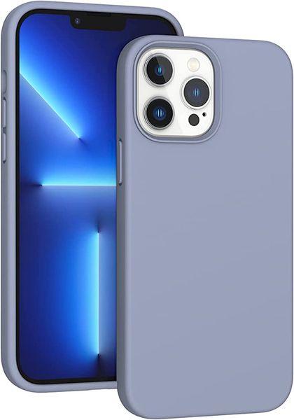 Dove Grey Silicone case for Apple iPhone 14/14 Pro/14 Max/14 Pro Max