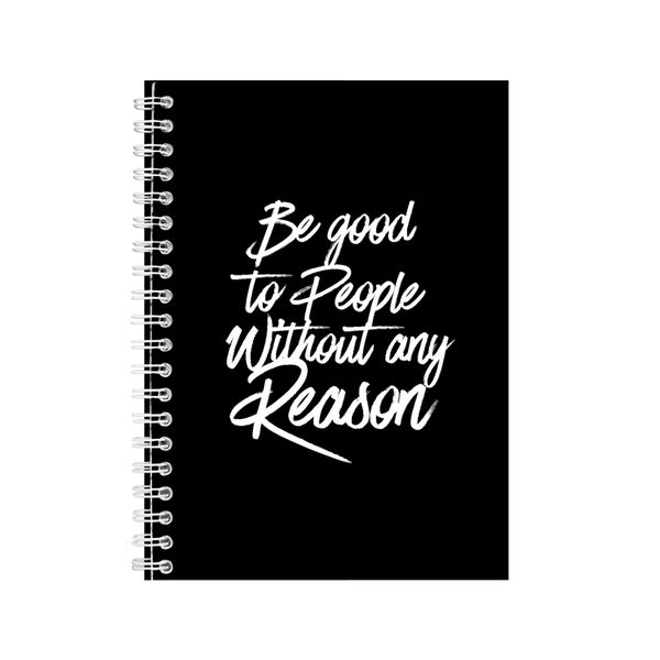 Be Good A5 Notebook Spiral Lined Motivational Sayings Graphic Notepad 154