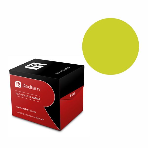 Redfern C32 Colour Code Labels - Fluorescent Green 10's