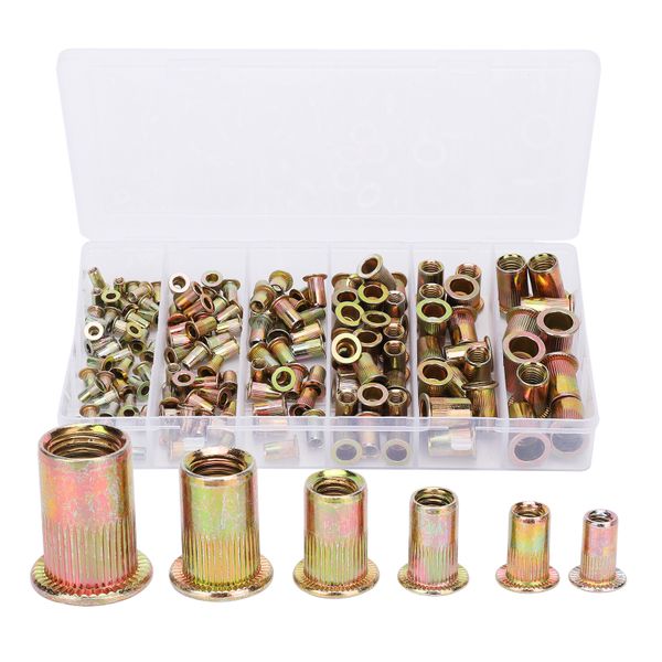 500Pieces M3-M5 Cup Head Screw/Nut Set (Anti-Rust)