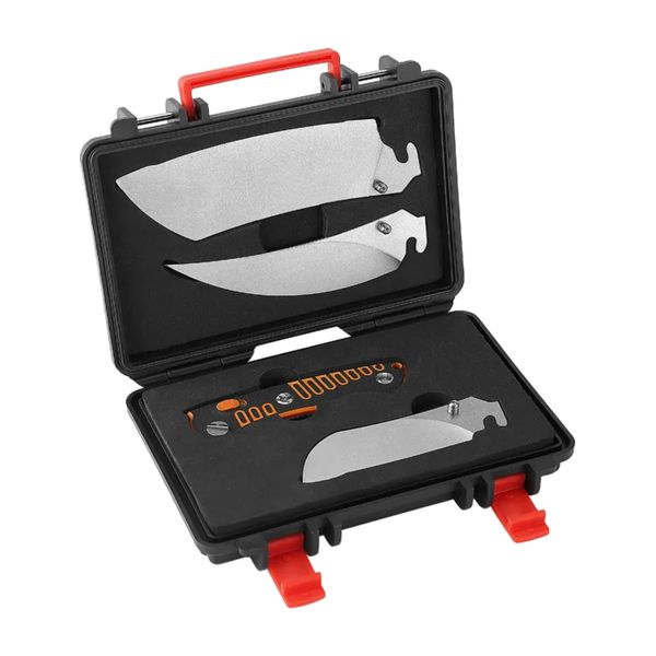Outdoor VG10 Steel Hunting Knife Set with G10 Handle for Camping
