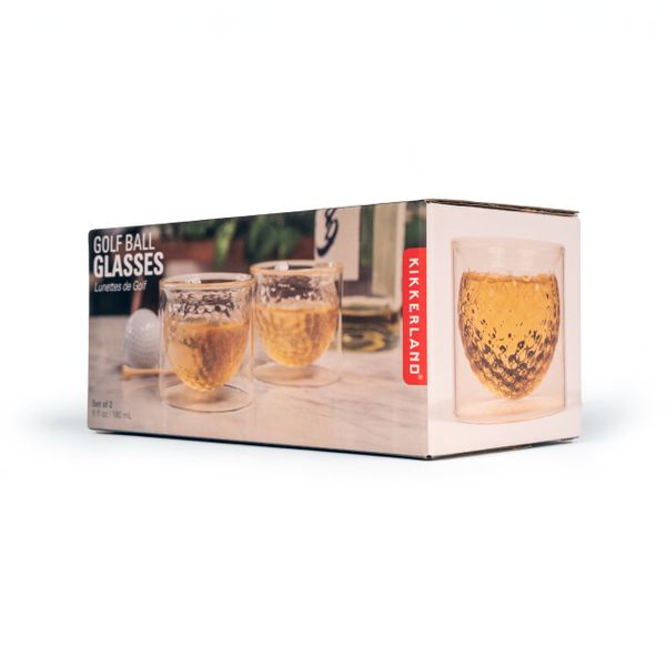 kikkerland Golf Ball Glasses