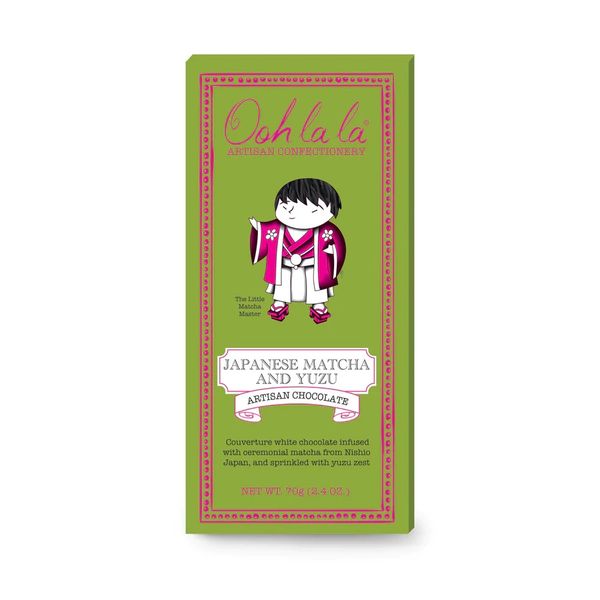 Japanese Matcha &amp; Yuzu Chocolate 70g x 2