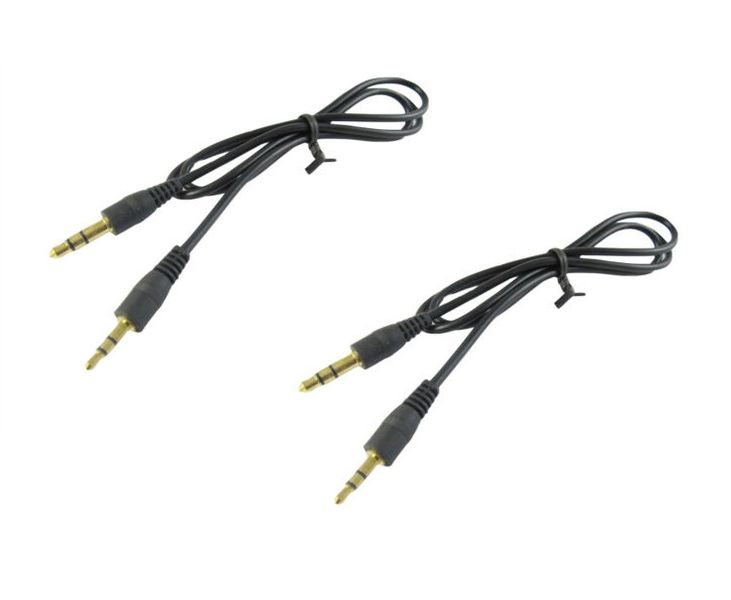 3.5mm Stereo Jack To 2.5mm Stereo Jack With 1.2 Meter Cable - 2 Pack