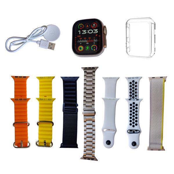 Smart Watch With 7 Straps in Various Colors and Styles