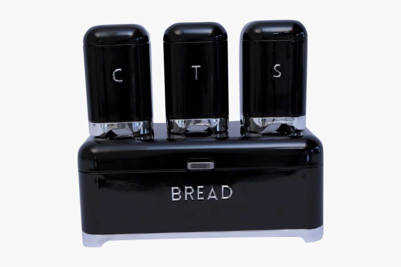 Zamudi Bread Bin with Tea, Coffee and Sugar Canister