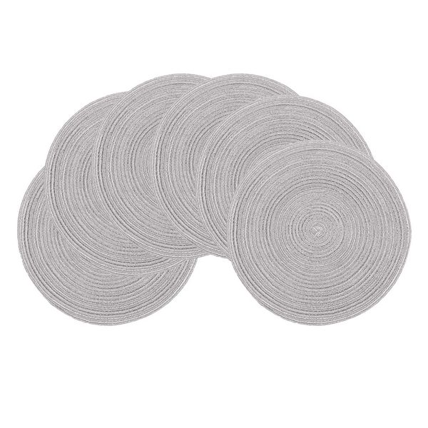 Home Decor Bohemian Heat-Resistant Placemats Set of 6 Oval - 30cm x 45cm
