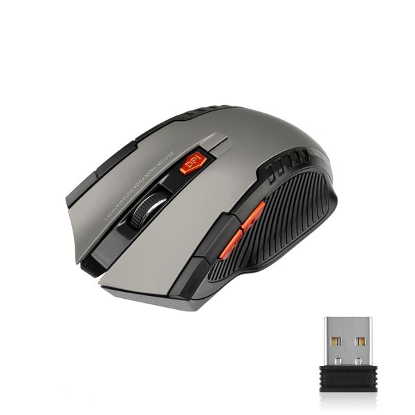 2.4G Wireless Mouse 1600DPI Optical Mouse Game Console With USB Receiver
