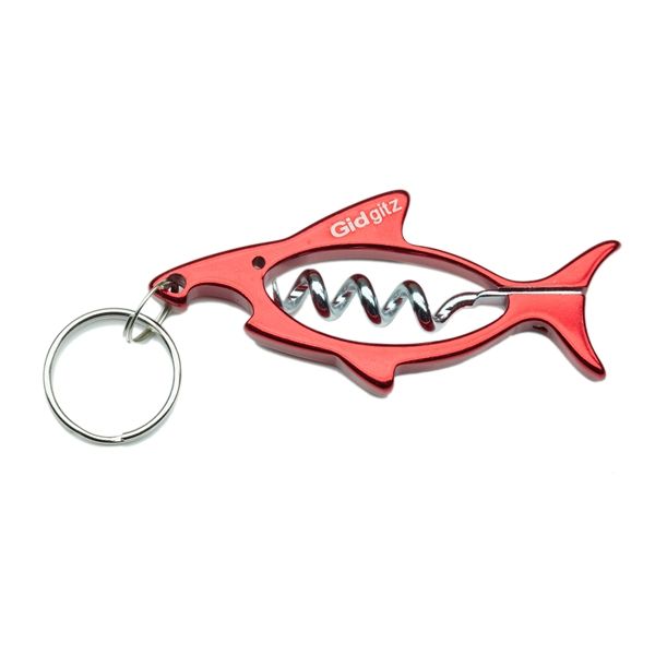 Gidgitz Shark Corkscrew Bottle Opener (Set of 3)