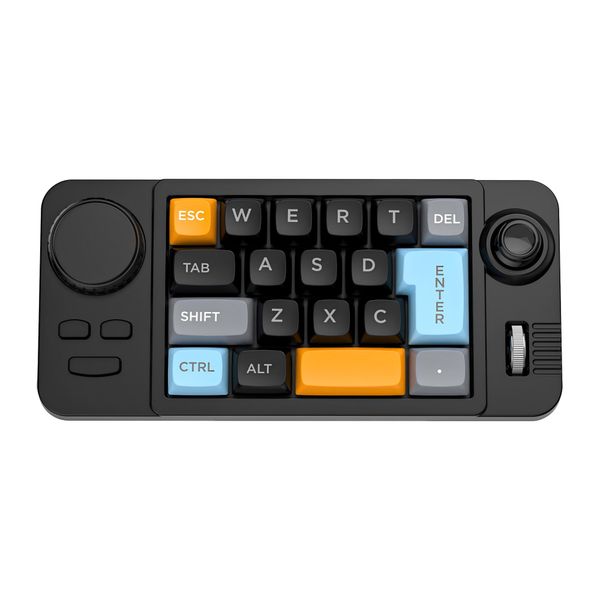 19-Key Joystick, Dual-Wheel RGB Wired Mechanical Gaming Keyboard