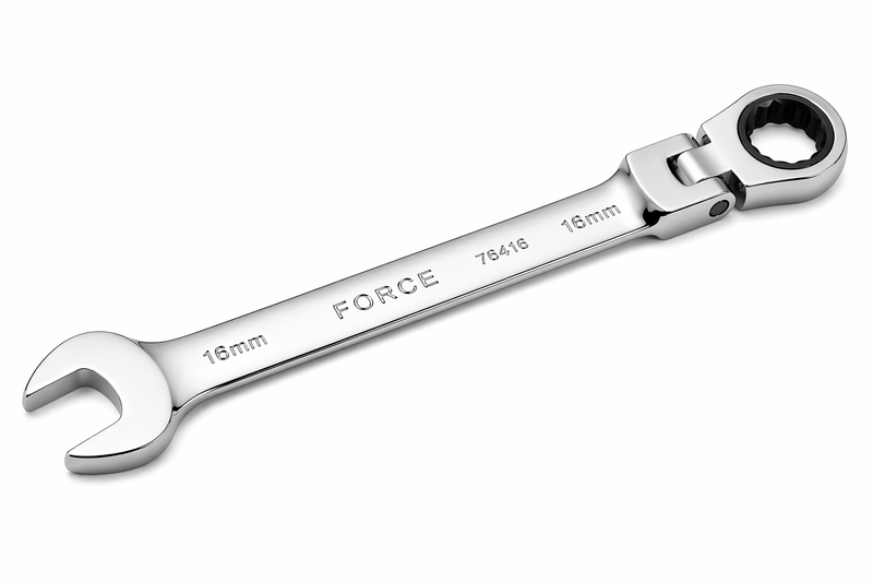 Force 16 mm Flexible Gear Wrench with 72-Tooth Ratchet Mechanism