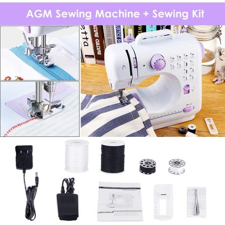  AGM Portable Sewing Machine, 12 Stitches 2 Speed Heavy Duty Sew  Machine, Handheld Quilting Embroidery Overlock Quick Sewing Machine   Review Analysis