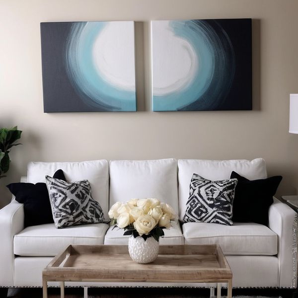Rootedart Canvas Home Decor Wall Art - Hallow Abstract